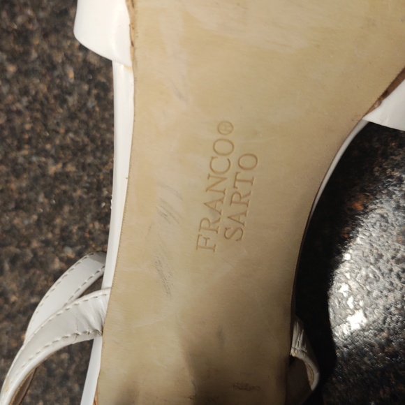 Chalk White Platform High Heel Dressy Sandals By Franco Sarto - Picture 9 of 16